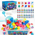 Kiditos Magic Water Elf Toy Kit – Squishies for Kids, 20 Gels & 10 Molds, Magic Gel Water Pets Sensory DIY Craft Kit, Party Favors & Summer Gifts for Kids Ages 3+