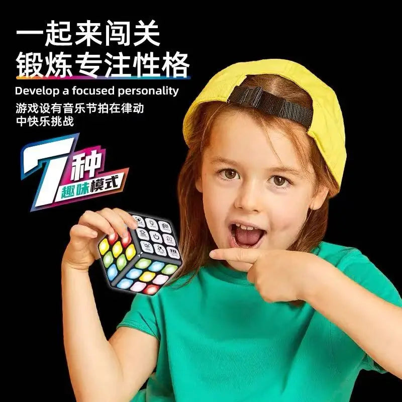 New Electronic Music Changing Smart Cube Winning Fingers Flashing Puzzle Toy Brain Teaser Musical Cube Educational Game