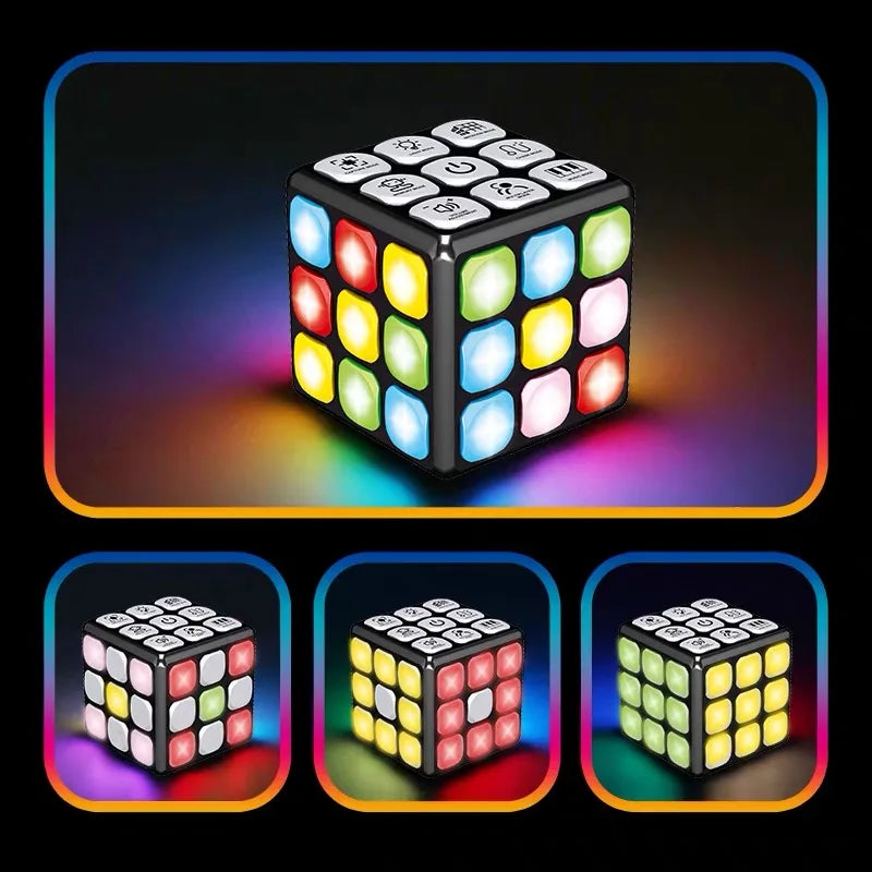 New Electronic Music Changing Smart Cube Winning Fingers Flashing Puzzle Toy Brain Teaser Musical Cube Educational Game